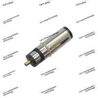 ZX Venta Directa de Fábrica 7406DC 27.0 Conector DC de Níquel Plateado con Goma Negra PBT y Cobre Ecológico, Pin Central Chapado en Oro