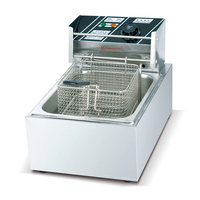 Freidora Eléctrica Comercial de Acero Inoxidable de 2500W y 220V para Hamburgueserías y Pollo Frito