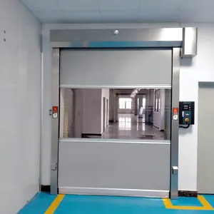 Puerta de persiana de alta velocidad más vendida de moda, uso de puerta de Pvc de alta velocidad para puertas enrollables rápidas farmacéuticas