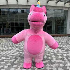 눈길을 끄는 2.6m 핑크 작은 조랑말 마스코트 의상 내 귀여운 작은 조랑말 유니콘 의상 정장 이벤트 대여 코스프레 - Product Image 1