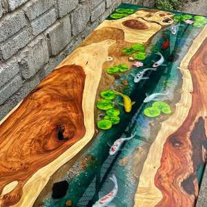 <span class=keywords><strong>Table</strong></span> basse <span class=keywords><strong>bois</strong></span> résine époxy cristalline belle <span class=keywords><strong>table</strong></span> à manger en résine solide - Product Image 1