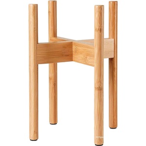 Solid Wood Flower <b>Stand</b> Rectangle Detachable Standing Type For Living Room Indoor Use Natural Wood Color - Product Image 5