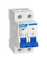 Disjoncteur Chint NXHB-125 2 circuits, certifié PA66 IEC60947-3, conforme CE RoHS, 20A-125A, 240V-415V, résistance aux impulsions 6kV, 6kA Li