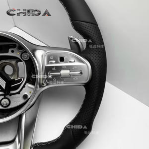 Volant personnalisé en cuir pleine fleur amélioré pour <span class=keywords><strong>Mercedes</strong></span>-Benz GLA <span class=keywords><strong>GLC</strong></span> Classe E C200 W222 W253 C63 E63 W246 - Product Image 2