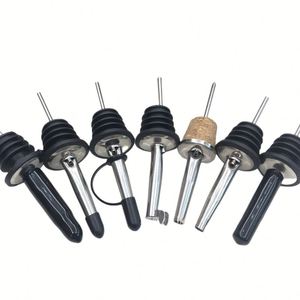 Wine Pourers Bar Accessories <b>Bottle</b> Wholesale Stainless Steel 1 Piece Opp 2 in 1 Wine <b>Cork</b> and Pour 15 Ml Pourer Wine 1000PCS - Product Image 1