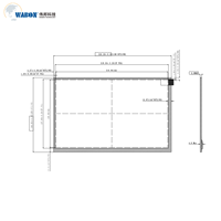 Écran à cristaux liquides à transistor à couche mince transmissif de 10.1 pouces (TFT-LCD) utilisé dans une perspective TFT-LCD et omnidirectionnelle