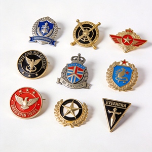 Broches de Solapa Esmaltados de Metal Modernos Personalizados de Calidad Superior con Emblema de Honor, Diseño 3D, Impresión UV, para Eventos Oficiales y Aniversarios, Artesanía - Product Image 1