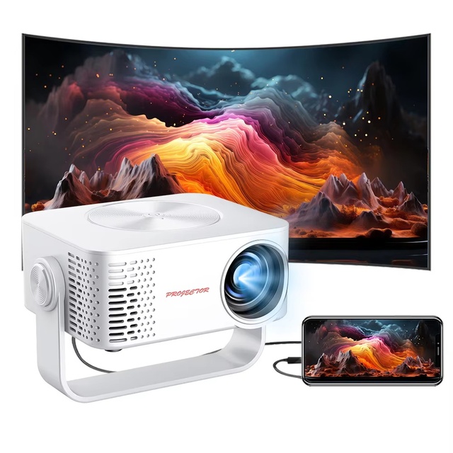 With Massive Online Resources M60 Auto Focus Android LED HD Videos Mobile Phone Home Theater Outdoor Portable Mini Projector