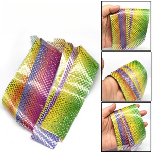 Matériel de leurre 4x20CM en gros pour la fabrication de leurre, imitant le <span class=keywords><strong>film</strong></span> d'écailles de poisson, non collant, matériel de bricolage d'appâts de pêche - Product Image 6