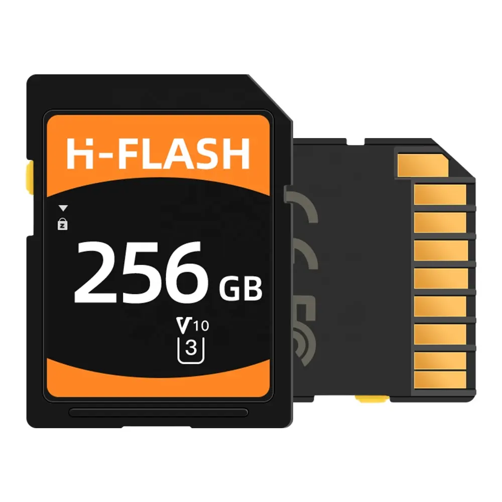 H-Flash Hot selling Memory SD Card 32GB 64GB 128GB 256GB 512GB 4k bulk memory sd card flash custom sd card for camera