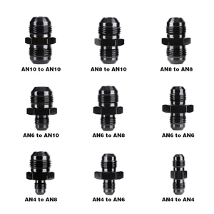 Đen Anodizing một để một bộ chuyển đổi phù hợp nam chủ đề Adapter cho xe nhiên liệu ống - Product Image 2