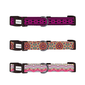 ปลอกคอและสายจูงสัตว์เลี้ยงทำจากวัสดุนีโอพรีนสุดหรู (เก่า) ปลอกหนังแท้ลายสีที่ปรับแต่งได้อย่างนุ่มนวล - Product Image 1