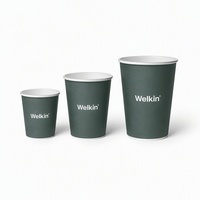 Gobelet en papier à paroi simple jetable, imprimé sur mesure, personnalisé, en gros, robuste, biodégradable, 6oz 8oz 9oz 12oz