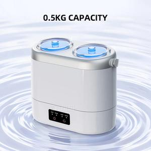 Mini <span class=keywords><strong>lave</strong></span>-<span class=keywords><strong>linge</strong></span> compact à chargement par le haut à double bac pour sous-vêtements et chaussettes, idéal pour la maison, la voiture et les dortoirs, usage bébé uniquement - Product Image 4