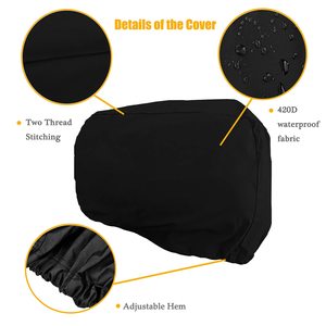 Copertura motore fuoribordo barca impermeabile resistente 600d 300d copertura parasole in poliestere protezione motore marino - Product Image 2