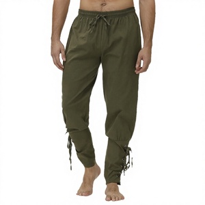 Pantalones Vikingos Pirata Premium para Hombre - Cintura Elástica, Estilo Renacentista Gótico Medieval, Ropa de Cosplay - Product Image 3
