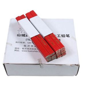 Sacapuntas para lápices de carpintero con logotipo OEM, barril de tinta negra, juego de lápices de colores de doble mina jumbo cortos personalizados de 3.5/7/10 pulgadas para - Product Image 3