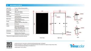 <span class=keywords><strong>Trina</strong></span> TSM-NEG18R.25 485-515W 490 495 500 505 510 watts Panneaux solaires Vertex S + Topcon Modules solaires entièrement noirs 30 ans de garantie - Product Image 4