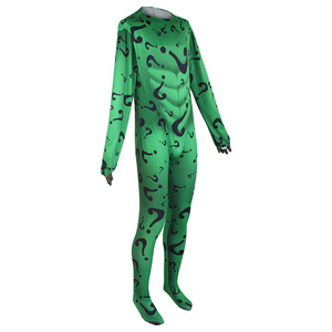 Combinaison de cosplay Riddler verte à motif de signe d'interrogation, costume unisexe pour spectacle sur scène - Product Image 4