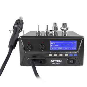 ATTEN MS-900 Sistema <span class=keywords><strong>de</strong></span> Reparación 4 en 1: <span class=keywords><strong>Pistola</strong></span> <span class=keywords><strong>de</strong></span> Aire Caliente, Estación <span class=keywords><strong>de</strong></span> Retrabajo, Soldador, <span class=keywords><strong>Pistola</strong></span> <span class=keywords><strong>de</strong></span> Succión <span class=keywords><strong>de</strong></span> <span class=keywords><strong>Estaño</strong></span> y Pluma <span class=keywords><strong>de</strong></span> Recogida, Estación <span class=keywords><strong>de</strong></span> Desoldadura - Product Image 2