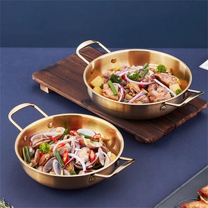 Olla de Acero Inoxidable con Asa para Cocina, Sartén para Paella, Arroz y Mariscos, Platos para Picnic y Aperitivos - Product Image 6