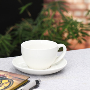 ชุดแก้วกาแฟเซรามิกพร้อมจานรอง 200 มล. สีพื้น พิมพ์ลายสกรีน สำหรับเป็นของขวัญ - Product Image 3