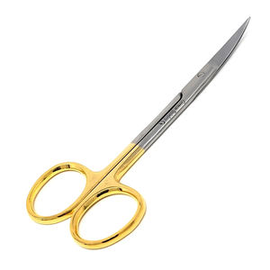 Kit de chirurgie à pointe fine Ciseaux chirurgicaux droits/courbes à bout arrondi-tranchant 11,5 cm (4,5 pouces) Instrument médical pakistanais professionnel - Product Image 5