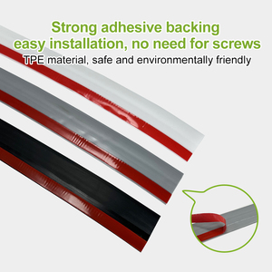 Burlete autoadhesivo para ventanas y puertas, tira de sellado superior y lateral, insonorizante, <span class=keywords><strong>bloqueador</strong></span> de ruido para la parte inferior de la puerta. - Product Image 4