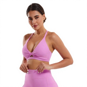 Women Fitness Workout Gym Yoga Set Sports Bra High Waist <b>Leggings</b> Running Training Stretch Breathable Seamless Sportswear - Product Image 3