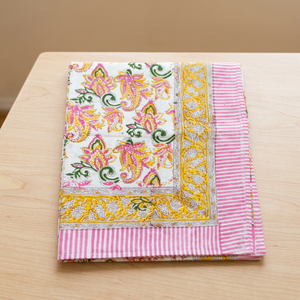 Nappe florale en coton imprimée à la main pour restaurant, cuisine, salle à manger, nouvelle mode, décoration de Noël - Product Image 4