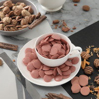 Fournisseur de chocolat Premium Delicious Chocolate Coin Chocolat blanc sucré de qualité alimentaire à la fraise