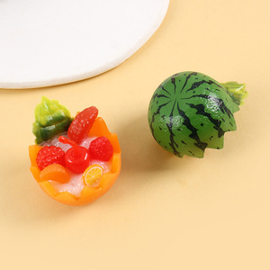 Modelo de batido de frutas en miniatura simulado, juguete de comida, colgante de frutas <span class=keywords><strong>para</strong></span> hielo raspado, juguete de comida hecho a mano DIY - Product Image 3