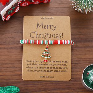 Vòng Đeo Tay Mặt Dây Chuyền Giáng Sinh Vui Vẻ Món Quà Santa Claus Sao Nhựa Bông Tuyết Xmas Hat Cây Người Tuyết Phụ Nữ Cô Gái Vòng Đeo Tay - Product Image 3