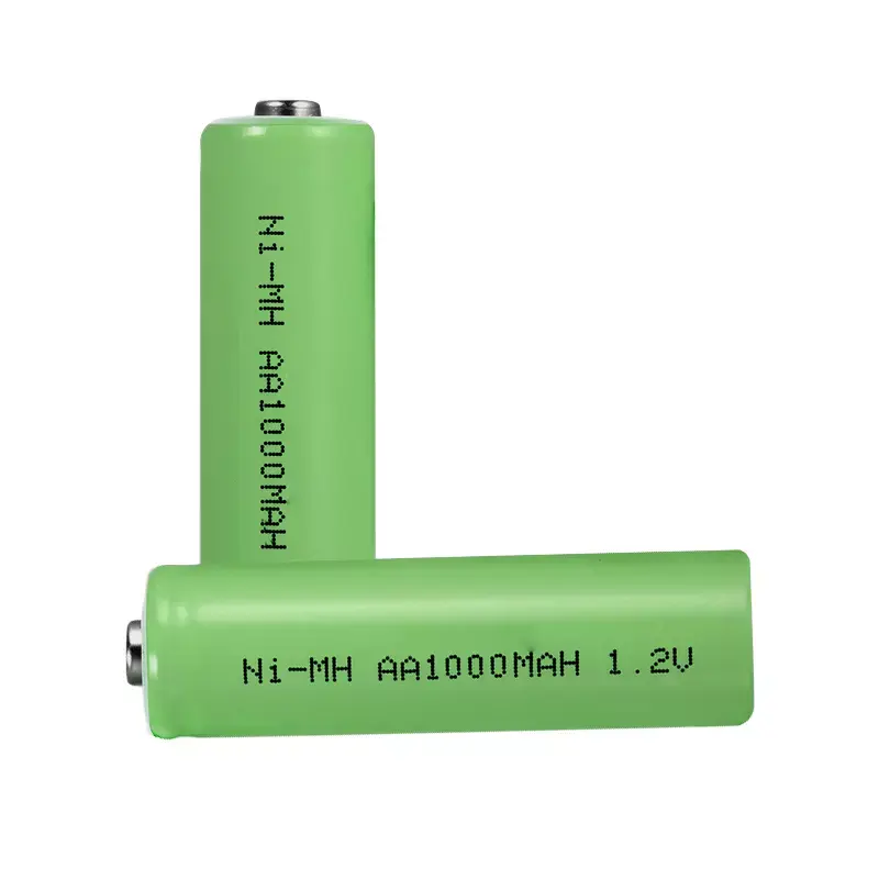 Pilhas aa recarregáveis ni-mh de 1.2v, pilhas de hídro de metal níquel com tamanho aa, 1800mah