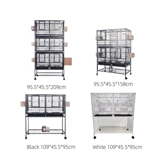 Çok katmanlı büyük Pet House kuşlar istiflenebilir kuş kafesi kanarya üreme kafesi s hareketli ekleme güvercin papağan kuş üreme kafesi satış - Product Image 2