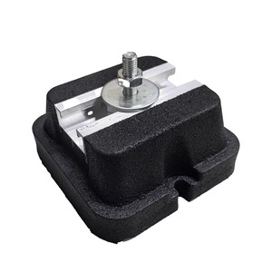 Support de fixation pour unité extérieure de climatiseur français, avec grands pieds antichoc et anti-vibration en PP - Product Image 2