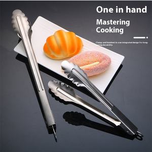 Yolecen Pinces à barbecue épaissies en acier inoxydable <span class=keywords><strong>de</strong></span> 16 pouces Ustensiles résistants aux hautes températures pour les aliments à saucisses à viande grillée - Product Image 3