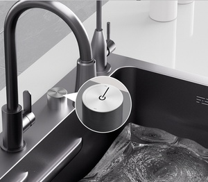 Évier de cuisine à cuve unique épaissi de 5 mm en acier inoxydable 304 gaufré pour usage domestique - Product Image 2