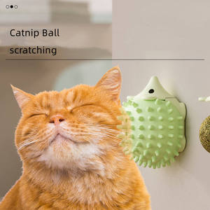 Balle rotative murale en herbe à chat <span class=keywords><strong>pour</strong></span> animaux de compagnie, jouet naturel en plantes <span class=keywords><strong>pour</strong></span> chat, jouet à chat en herbe à chat <span class=keywords><strong>pour</strong></span> nettoyer les dents, hérissons, vente en gros - Product Image 4