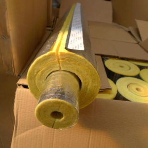 Tubo de algodón de fibra de vidrio, tubo de aislamiento de red térmica, tubo de aislamiento térmico ignífugo de lana de roca y lana - Product Image 5