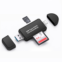 Lector de Tarjetas Tipo-C USB 3.0 Multifuncional de Fábrica con Molde Privado - Compatible con Teléfonos OTG