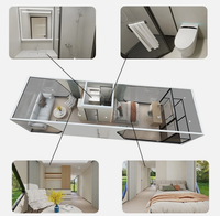 Vente chaude Maison bungalow préfabriquée Capsule Mini maison Villa modulaire pour hôtel Villa et appartement Maison capsule