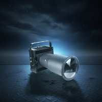 Projecteur de recherche 200W puissant multifonctionnel pour patrouille, garde, urgence nocturne, équipement de sauvetage, éclairage LED de sécurité pour bateau