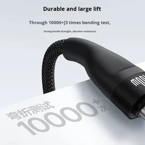 Alüminyum Alaşımlı USB C - USB C Şarj Kablosu Hızlı Şarj 60W PD 1M Tip C Güç Veri Kablosu Örgülü Kablo MacBook Pro iPad için - Product Image 2
