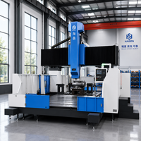 Machine de perçage et de fraisage CNC à portique avec structure haute rigidité pour l'usinage industriel des métaux