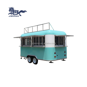 Camion de restauration mobile de luxe, remorque à café avec four à pizza, machine à glace, chariot de restauration rapide de rue - Product Image 3