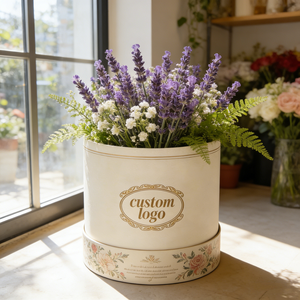 Boîte Cadeau Ronde <span class=keywords><strong>en</strong></span> <span class=keywords><strong>Carton</strong></span> Rigide avec Couvercle, Emballage de Luxe <span class=keywords><strong>en</strong></span> Rose Rose, Logo Personnalisé, Grande Taille, <span class=keywords><strong>Diamètre</strong></span> Large, Tube <span class=keywords><strong>en</strong></span> Papier - Product Image 4