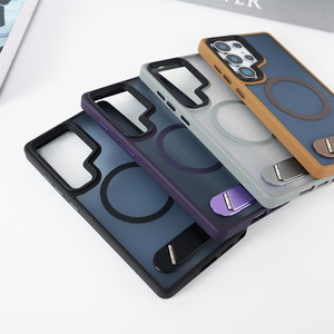 JOYPORODO B167 Étui de téléphone magnétique à la mode avec sensation de peau, antichoc, pour Samsung <span class=keywords><strong>S22</strong></span> S23 S24 S25 Ultra et iPhone - Product Image 6