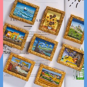 Aimants de réfrigérateur créatifs, série des chefs-d'œuvre de Van Gogh, Nuit étoilée, Tournesols, design Art Déco, aimants puissants, mariage - Product Image 2