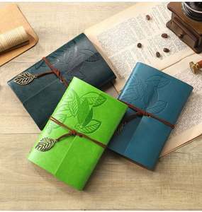 2025 Custom Logo Vintage <b>Travel</b> School PU Leather School Stationery Diary Office A6 A7 <b>Journal</b> Notebook <b>Gift</b> - Product Image 3